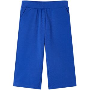 vidaXL Pantalón infantil con perneras anchas azul cobalto 92