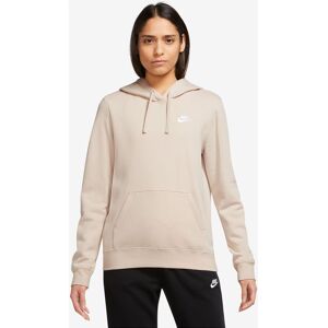 Sudadera con capucha Nike Sportswear Club Fleece Beige y Blanco Mujeres - DQ5793-126