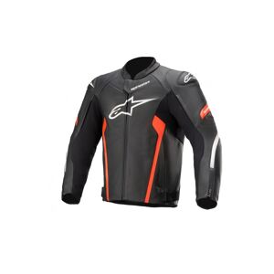 Chaqueta Alpinestars Faster V2 Leather Negro Rojo  3103521