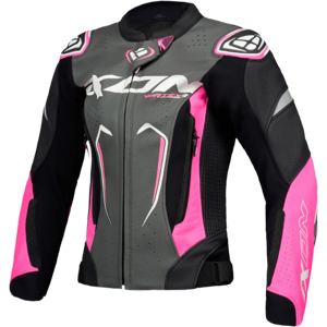 Chaqueta Ixon Mujer Vortex 3 Negro Rosa Blanco  100202029-1057