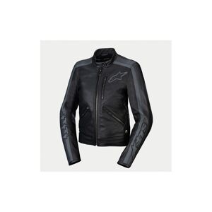 Chaqueta Alpinestars Mujer Dyno Cuero Negro Gris  3113924-1296