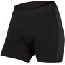 Endura boxer con badana de mujer culotte corto mujer Negro (XS)