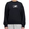 New Balance brushed back sudadera mujer Negro (S)