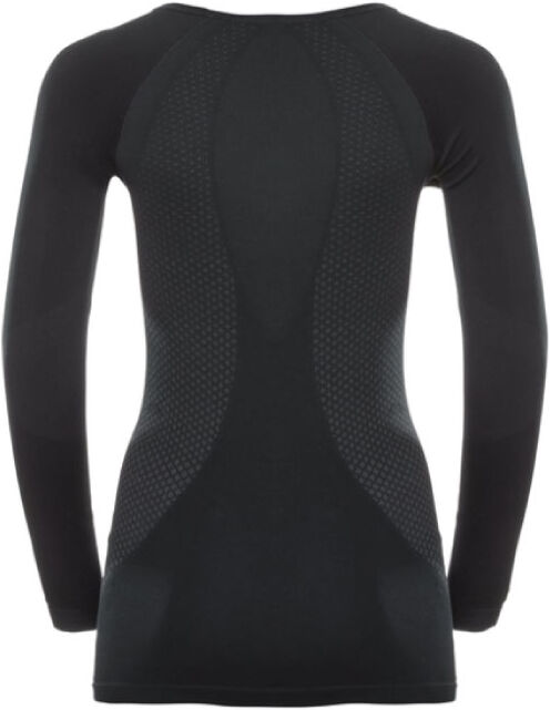 ODLO WOMAN PERFORMANCE WARM SUW TOP BLACK CONCRETE GREY M