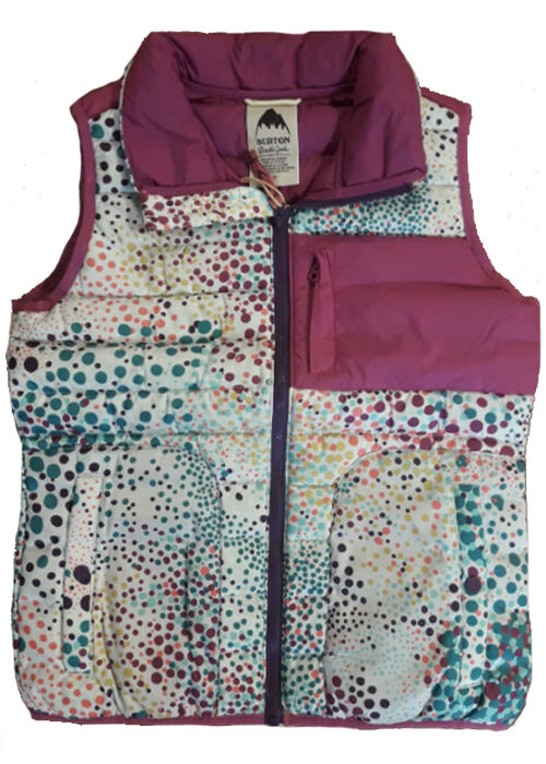 Burton GIRLS EVERGREEN VEST SWDOTS GRAPESEED M