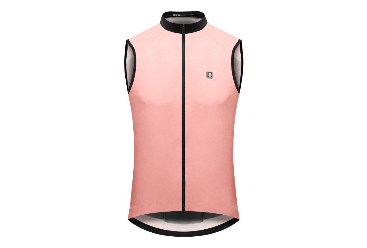 Cortavientos de Ciclismo para Mujer Siroko V1-W Pink Wind (L)