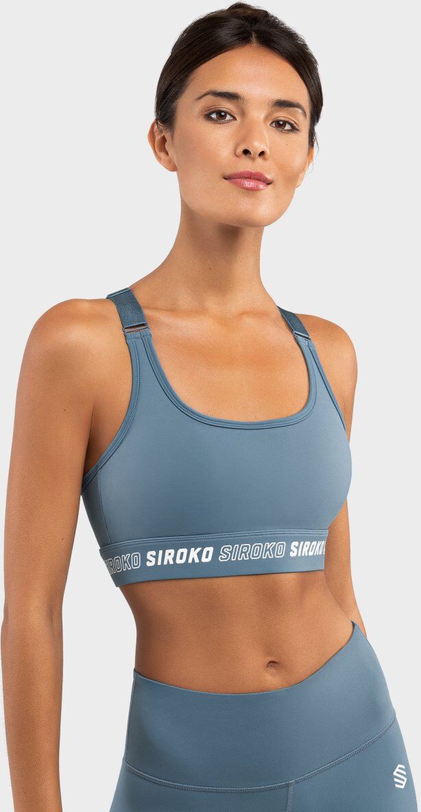 Sujetador Deportivo de Sujeción Alta Siroko Cardio Blue (L)