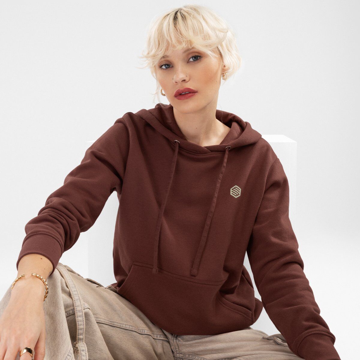 Sudadera amplia con capucha - Loose Fit - para Mujer Siroko React-W