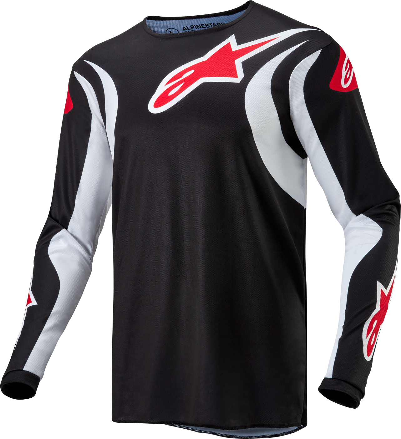 Alpinestars Camiseta de Cross  Fluid Lucent Negro-Blanco