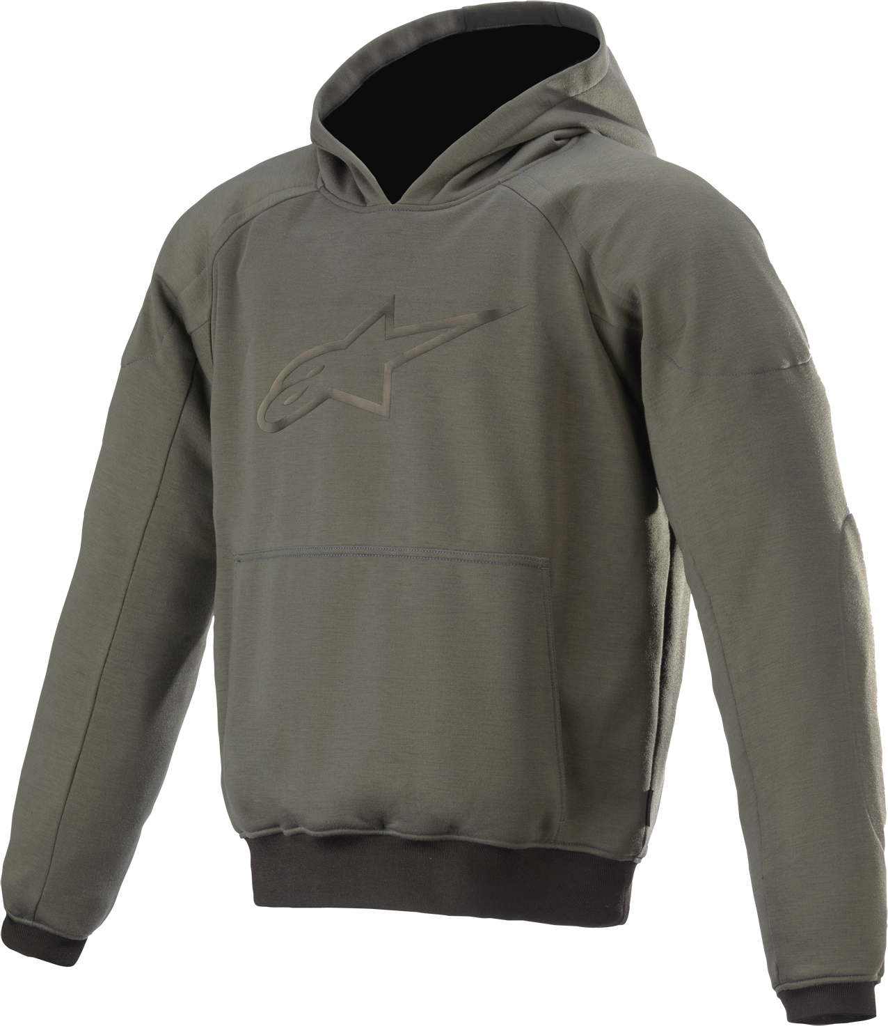 Alpinestars Sudadera con capucha de Moto  Ageless Verde Militar-Mezcla