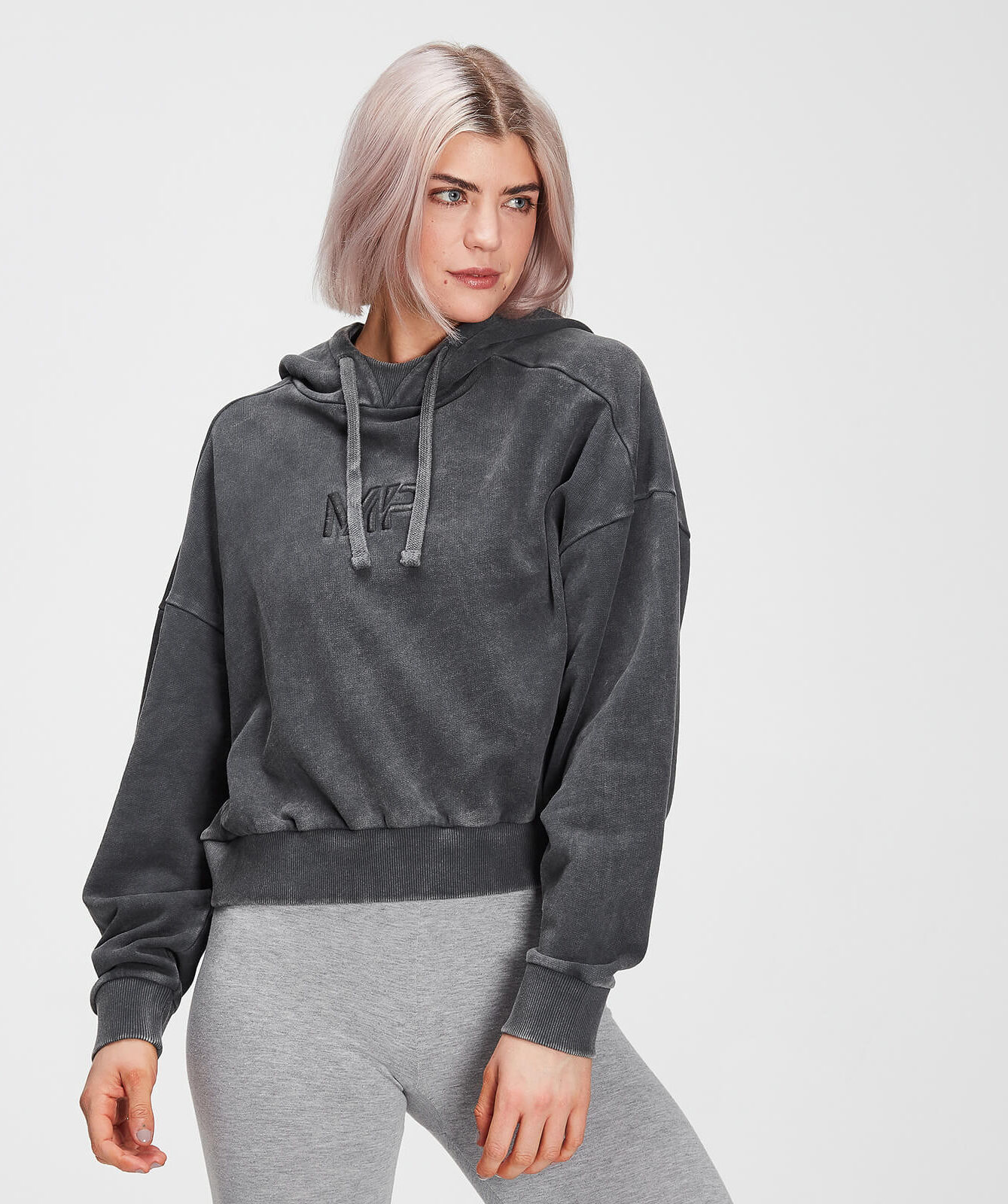 Mp Sudadera con capucha Adapt para mujer de  - Gris carbón desteñido - M