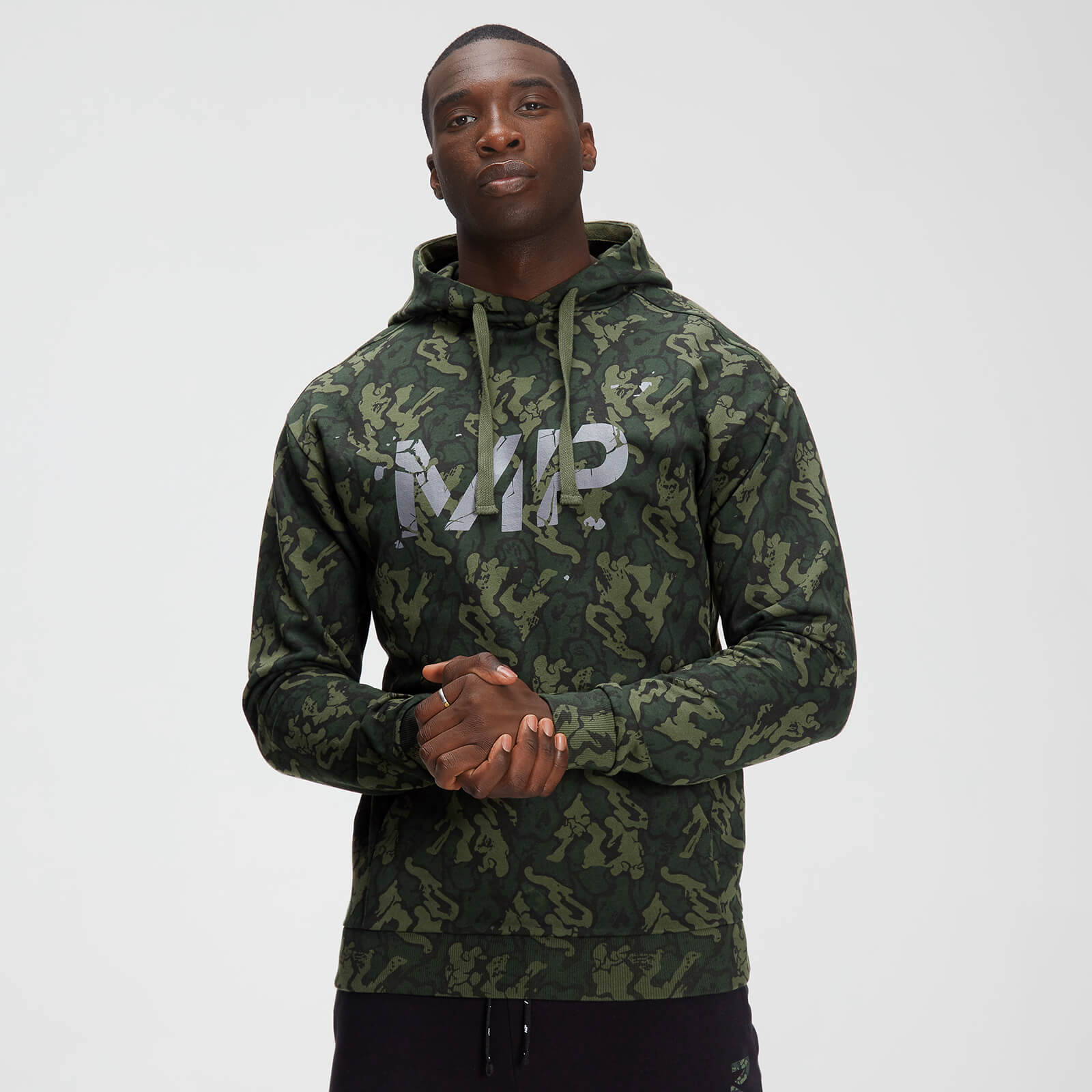 Myprotein Sudadera con capucha de camuflaje Adapt para hombre de MP - Camuflaje verde - XS