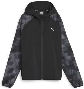 Puma RUN FAV AOP WV - Chaqueta mujer puma black/aop