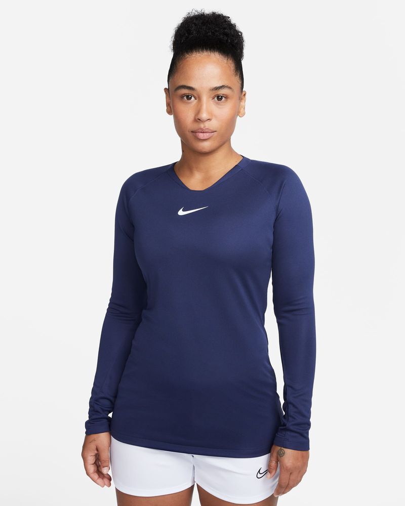 Camiseta de futbol Nike Park First Layer Azul Marino para Mujeres - AV2610-410