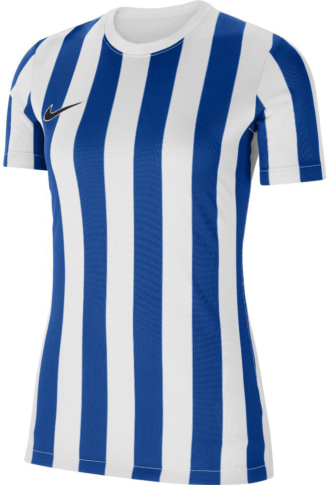 Camiseta Nike Striped Division IV Blanco y Azul Real para Mujeres - CW3816-102