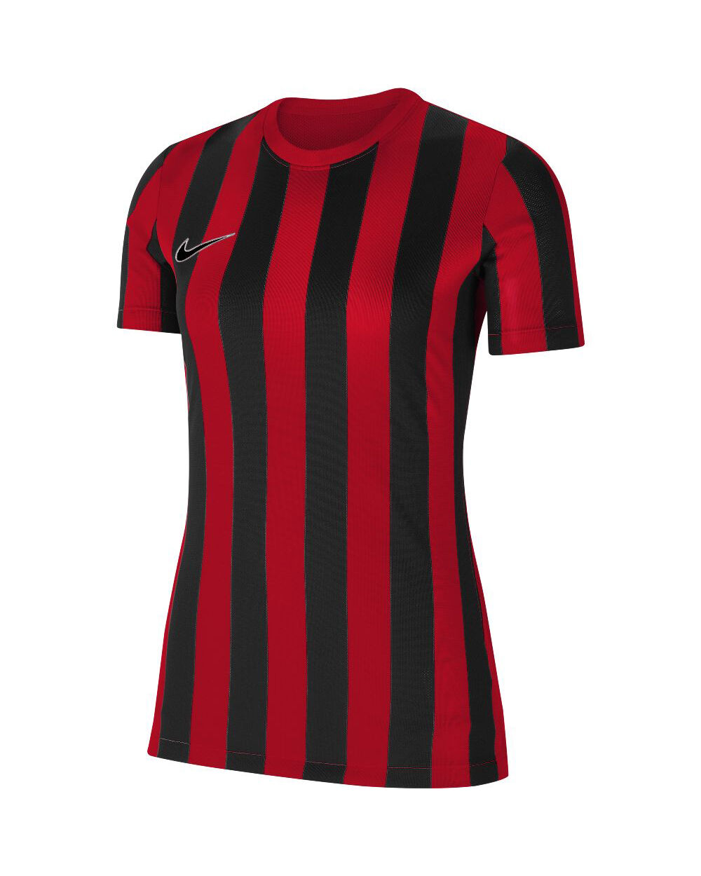 Camiseta Nike Striped Division IV Rojo y Negro para Mujeres - CW3816-658