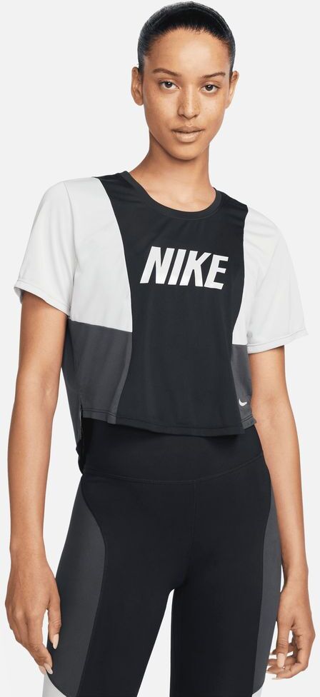 Crop top de running Nike Dri-FIT Negro para Mujeres - DQ5548-010