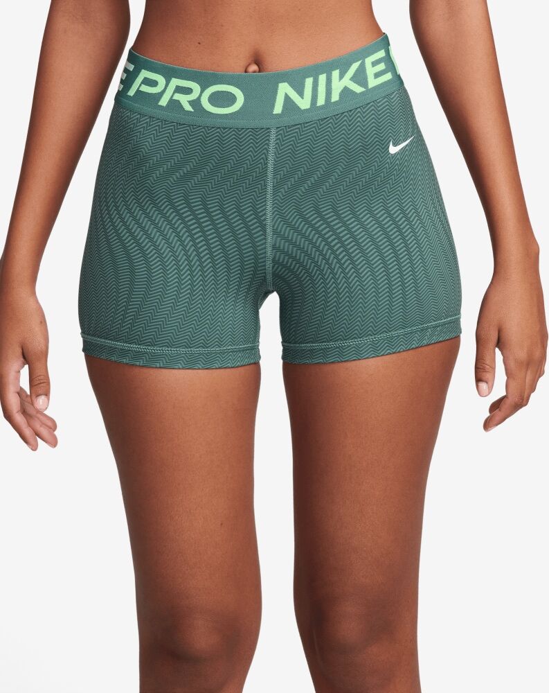 Short Dri-Fit Nike Pro Mid-Rise Printed Pour Femme Couleur : Bicoastal/White Taille : L