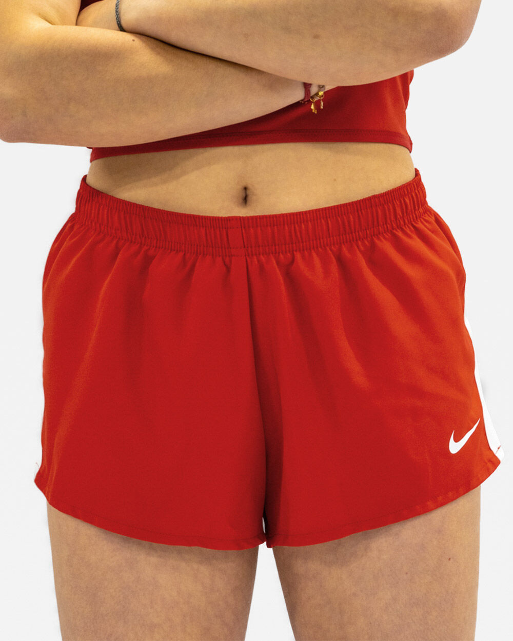 Pantalón corto para correr Nike Stock Rojo Mujeres - NT0304-657