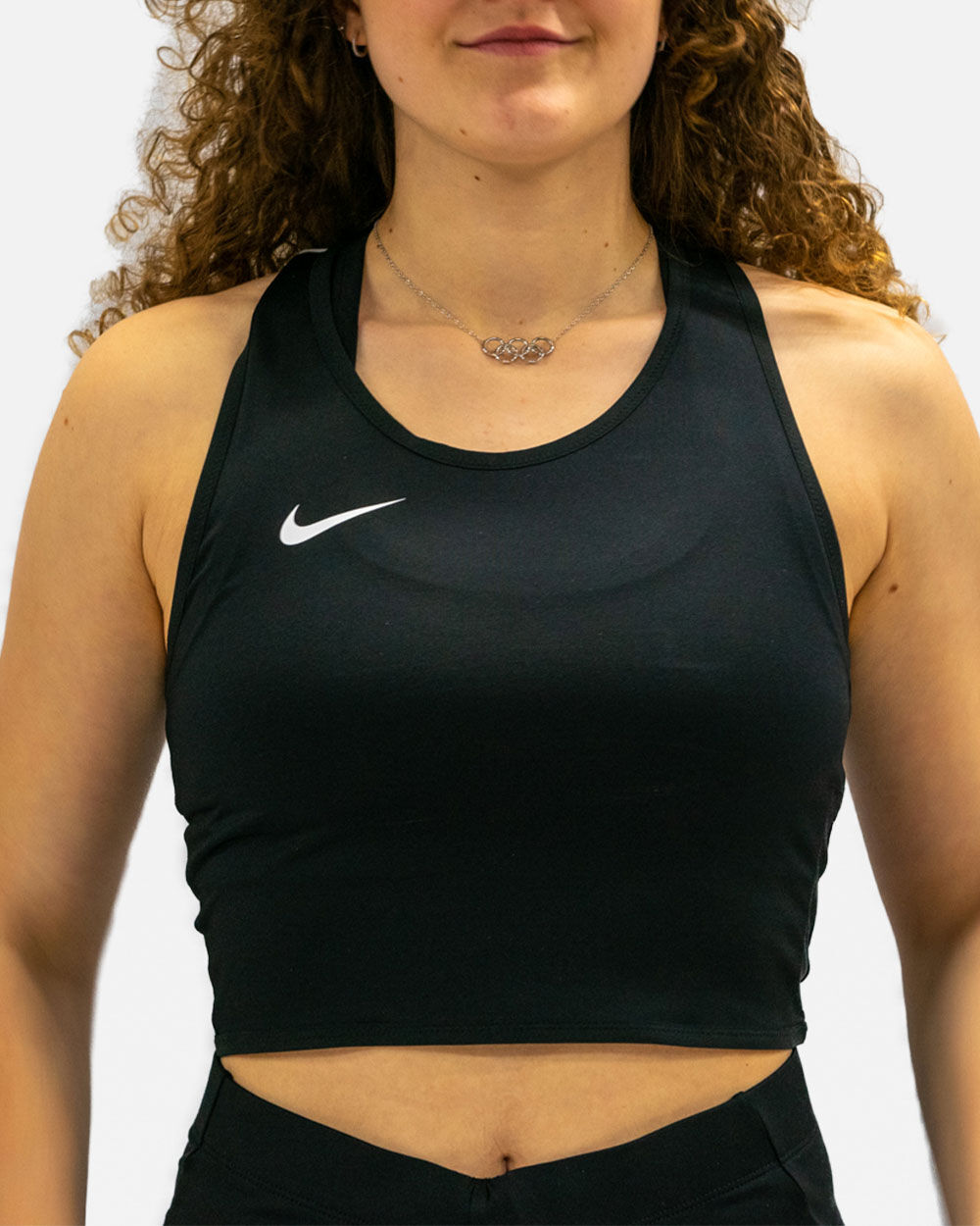 Camiseta sin mangas de running Nike Stock Negro Mujeres - NT0312-010