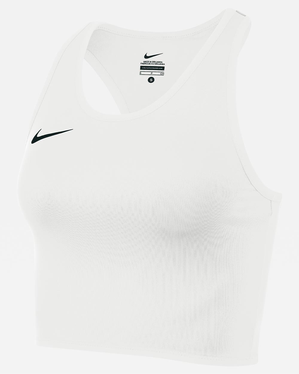 Camiseta sin mangas de running Nike Stock Blanco para Mujeres - NT0312-100