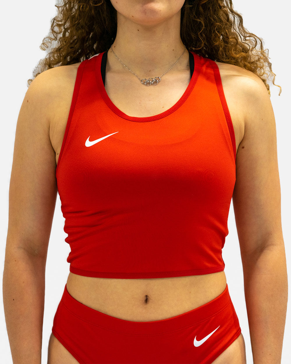 Camiseta sin mangas de running Nike Stock Rojo Mujeres - NT0312-657