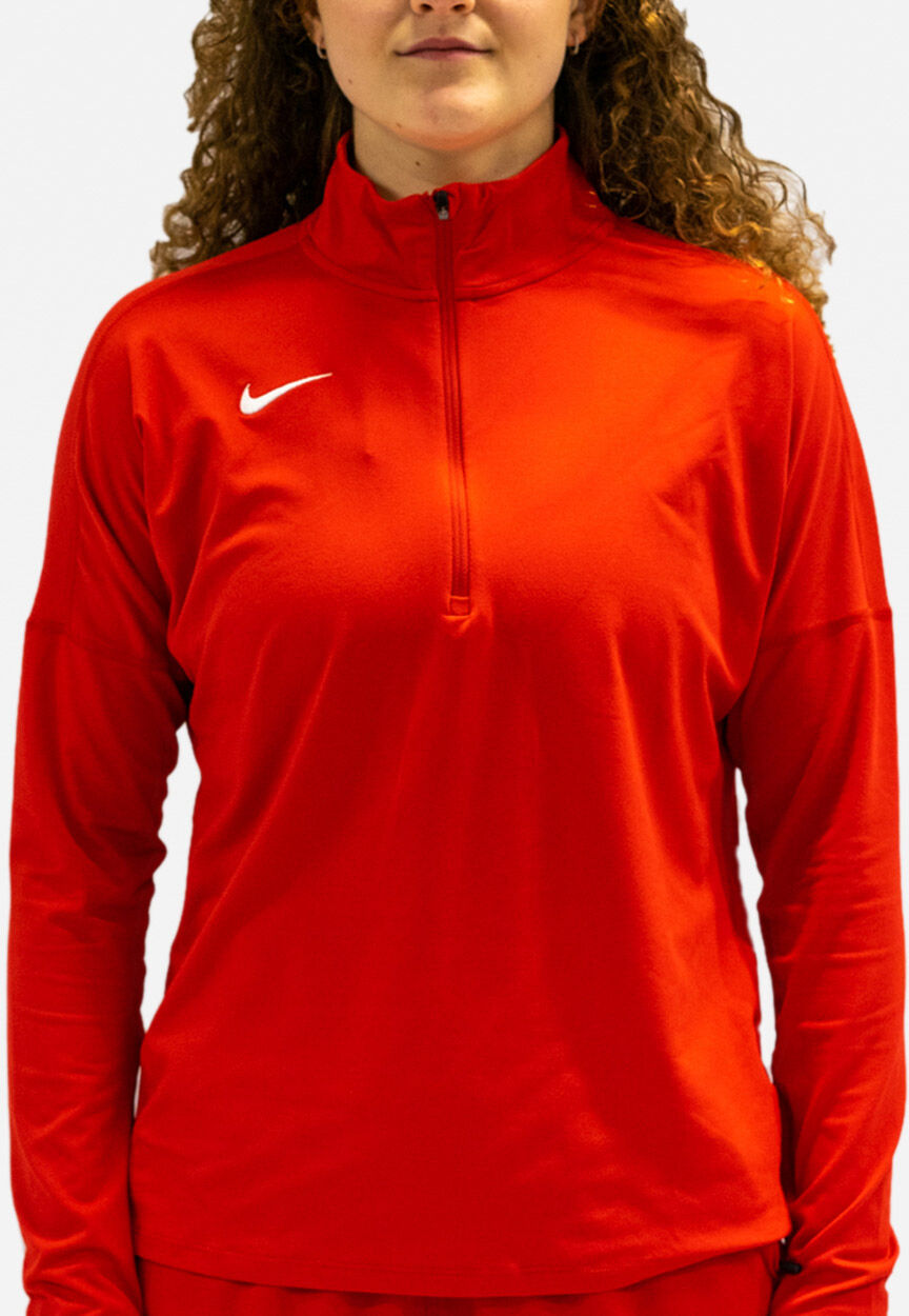 Partes de arriba con 1/2 Zip Nike Dry Rojo Mujeres - NT0316-657