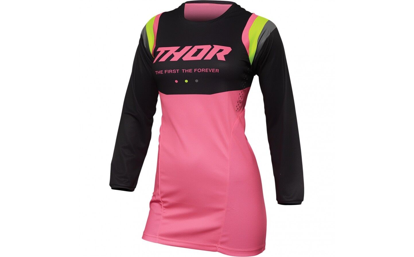 Camiseta Thor Mujer Pulse Rev Charcoal Rosa Fluor  29110237