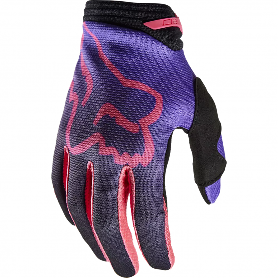 Guantes Fox Mujer 180 Toxsyk Negro Rosa  29766-285