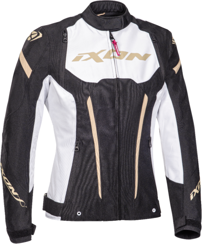 Chaqueta Ixon Mujer Striker Negro Blanco Dorado  100102054-1106