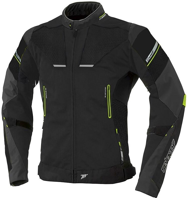 Chaqueta Seventy Mujer Sd-Jr71 Invierno Racing Negro Amarillo Fluor  SD21071033