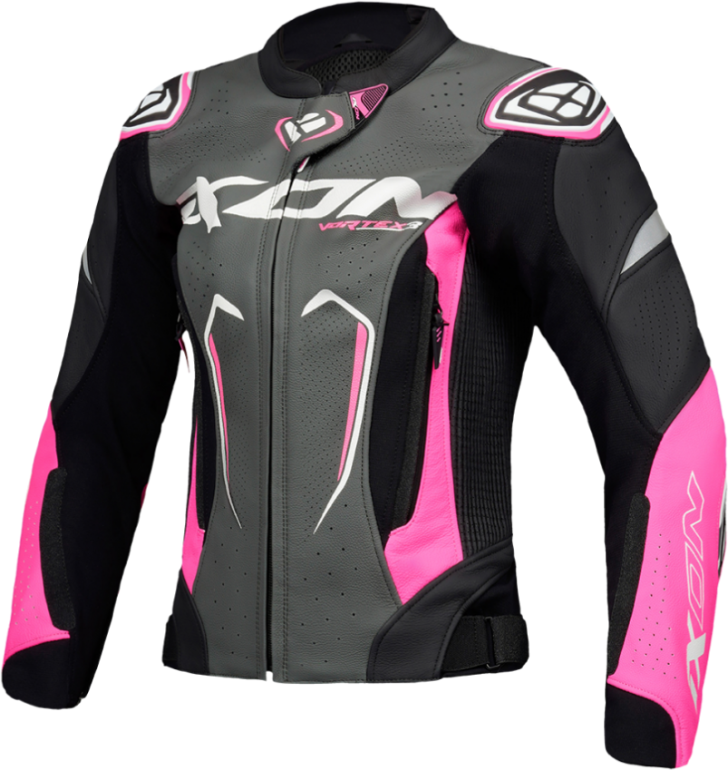 Chaqueta Ixon Mujer Vortex 3 Negro Rosa Blanco  100202029-1057