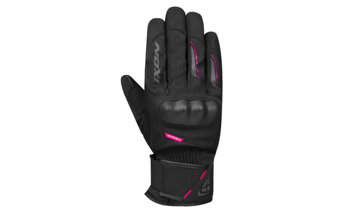 Guantes Ixon Mujer Pro Russel 2 Negro Rosa  300112031-1073