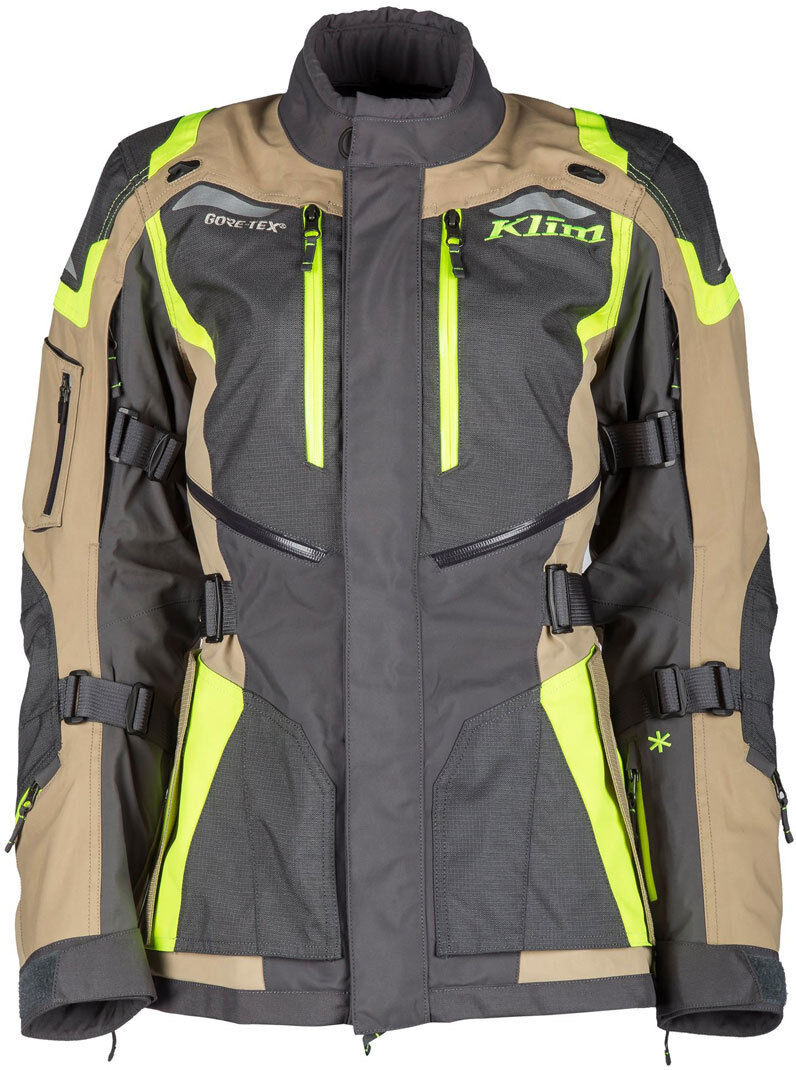 Klim Artemis 2018 Chaqueta textil de motocicleta Damen - Negro Amarillo (M)