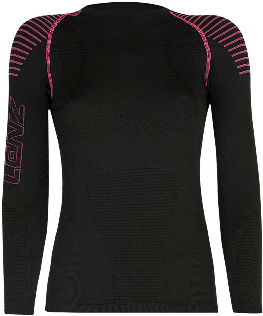 Lenz 3.0 Longsleeve Round Neck Camisa de señora - Negro Rosa (S)