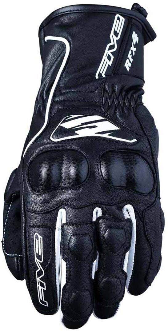 Five RFX 4 Guantes de chaqueta de señora - Negro Blanco (L)