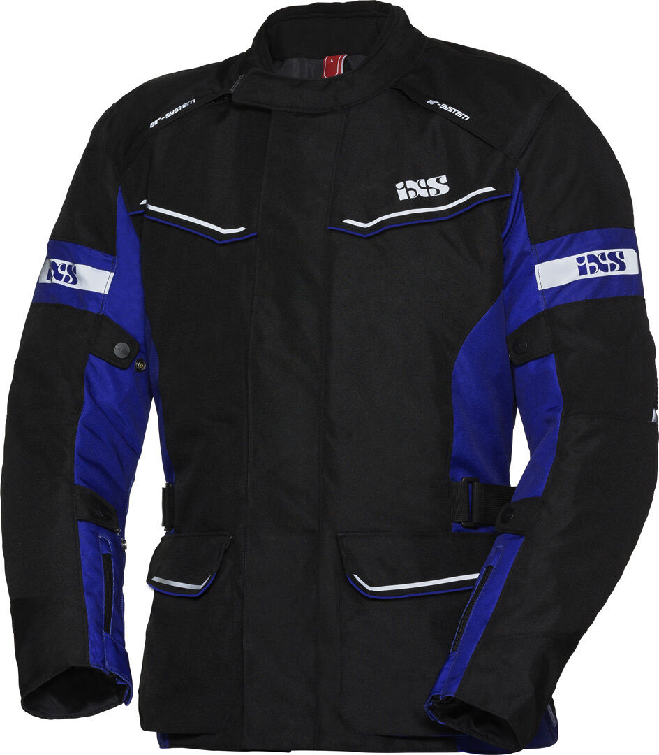 IXS Tour Evans-ST Chaqueta textil para motocicletas de señoras - Negro Azul (M)