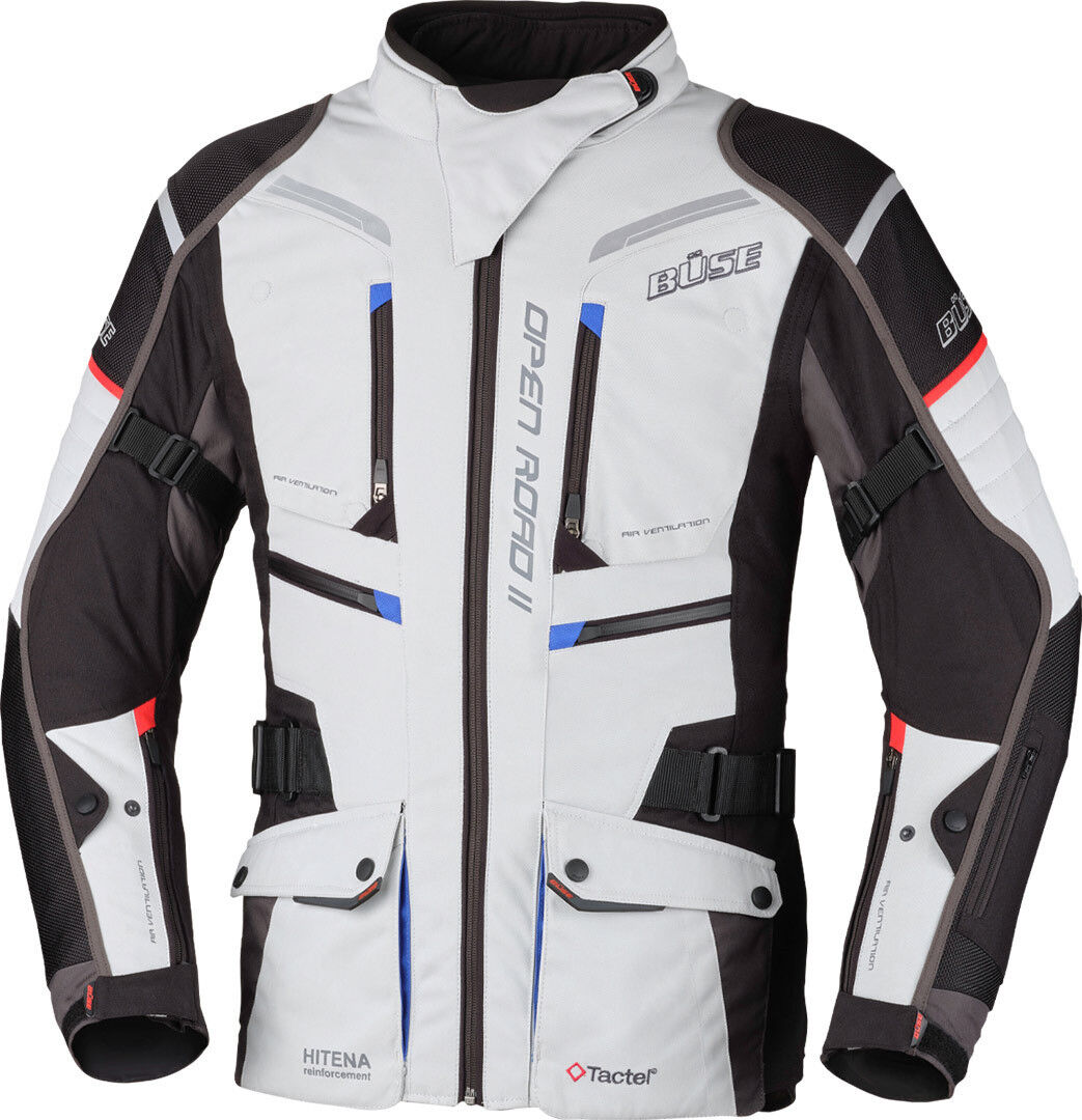 Büse Open Road II Chaqueta textil para motocicletas de señoras - Gris (36)