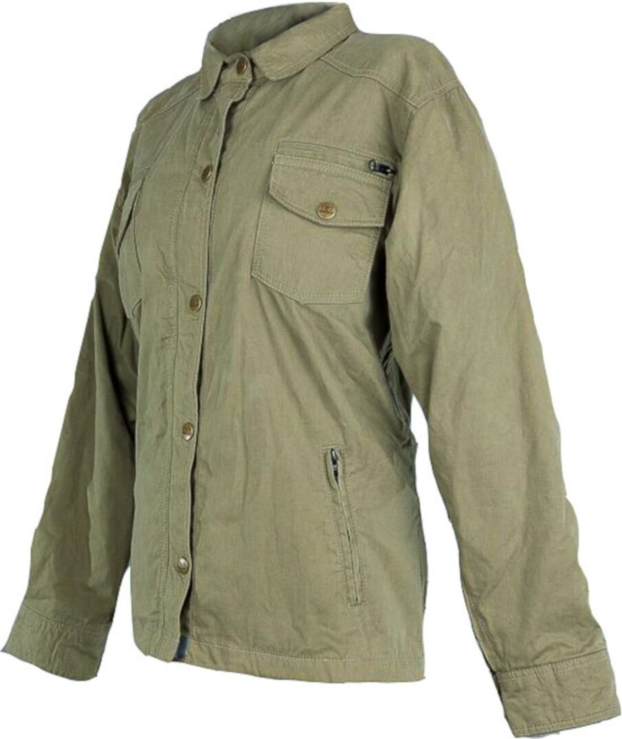 Bores Military Lady Jack Chaqueta textil para motocicletas de señoras - Verde (S)