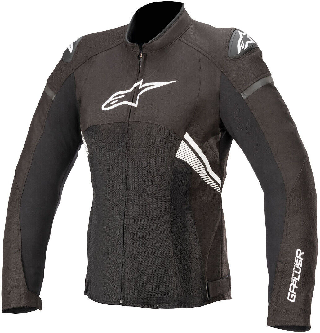 Alpinestars Stella T-GP Plus V3 Air Chaqueta textil para motocicletas de señoras - Negro Blanco (XL)