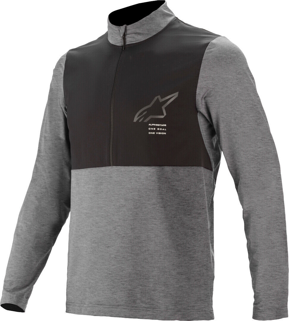 Alpinestars Nevada Jersey de bicicleta - Negro Gris (L)