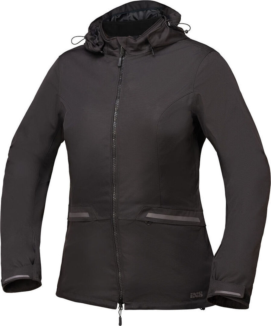 IXS Elora-ST-Plus Chaqueta textil de la motocicleta de las señoras - Negro (M)