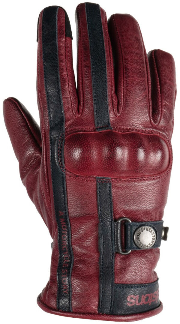 Helstons Tinta Guantes de chaqueta de señora - Rojo (S)