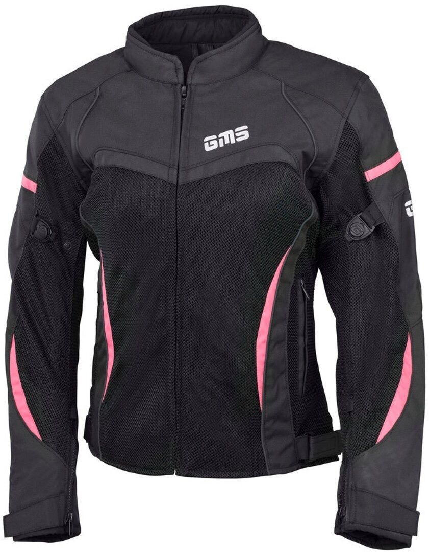 gms Tara Mesh Chaqueta textil de la motocicleta de las señoras - Negro Rosa