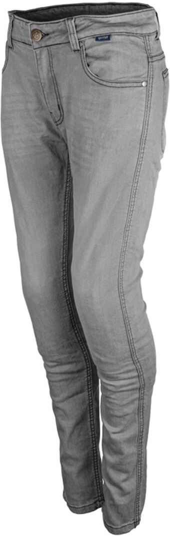 gms Rattle Slim Ladies Motorcycle Jeans - Gris (28)