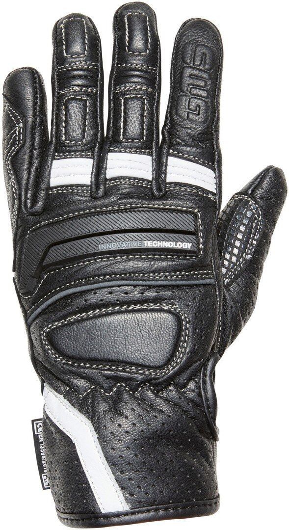 gms Navigator Guantes de chaqueta de señora - Negro Blanco (S)