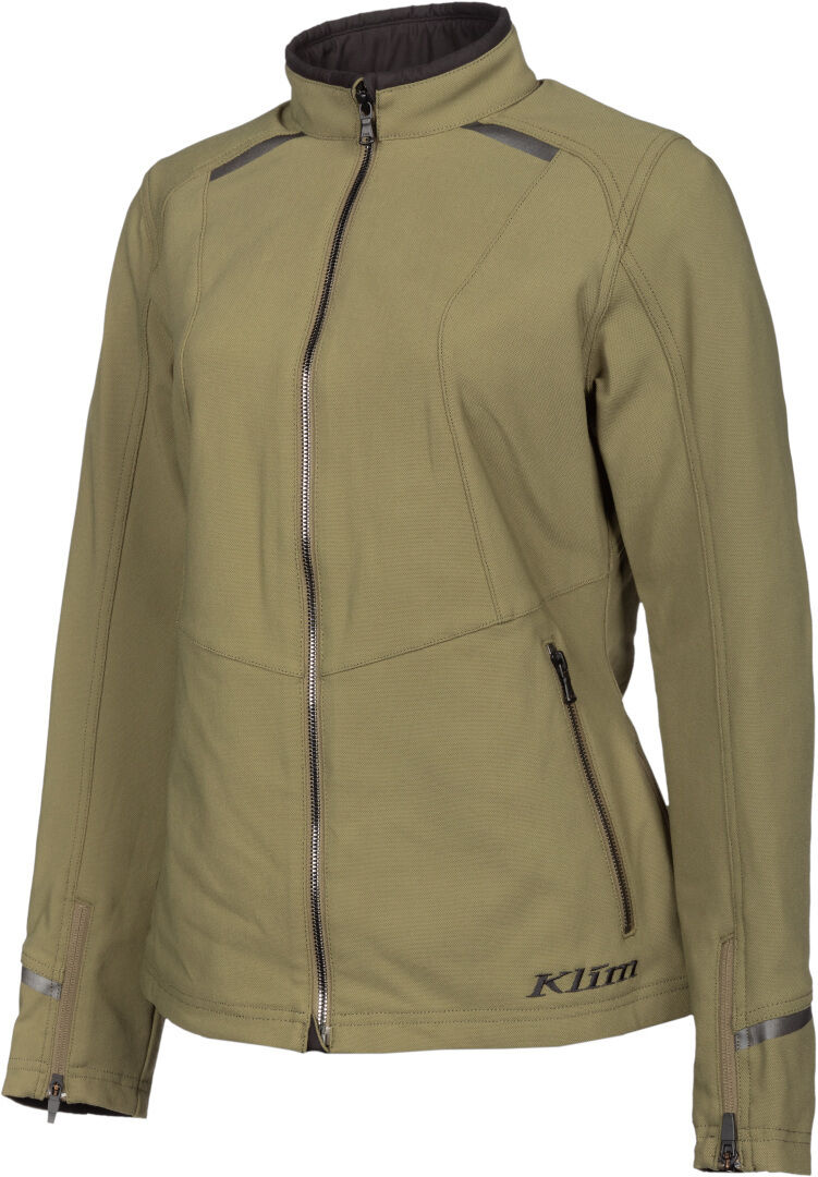 Klim Marrakesh Chaqueta textil de la motocicleta de las señoras - Verde (XL)