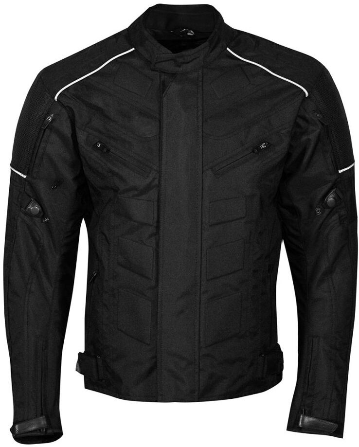 Rusty Stitches Romeo Chaqueta textil de motocicleta - Negro (S)