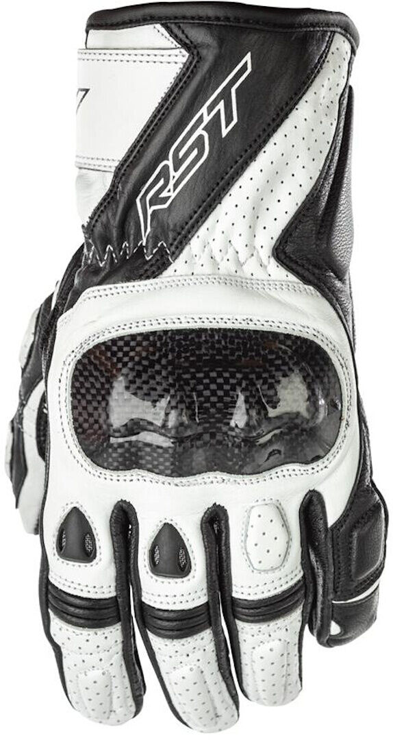 RST Stunt III Guantes de motocicleta para damas - Negro Blanco (M)