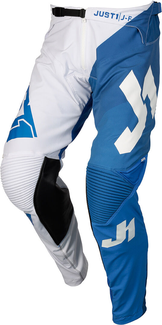 Just1 J-Flex Shape Pantalones motocross - Blanco Azul (52)